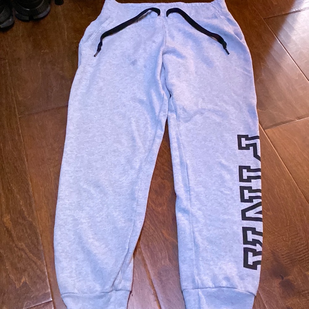 Women’s size XS Victoria’s Secret, pink sweatpants, gray